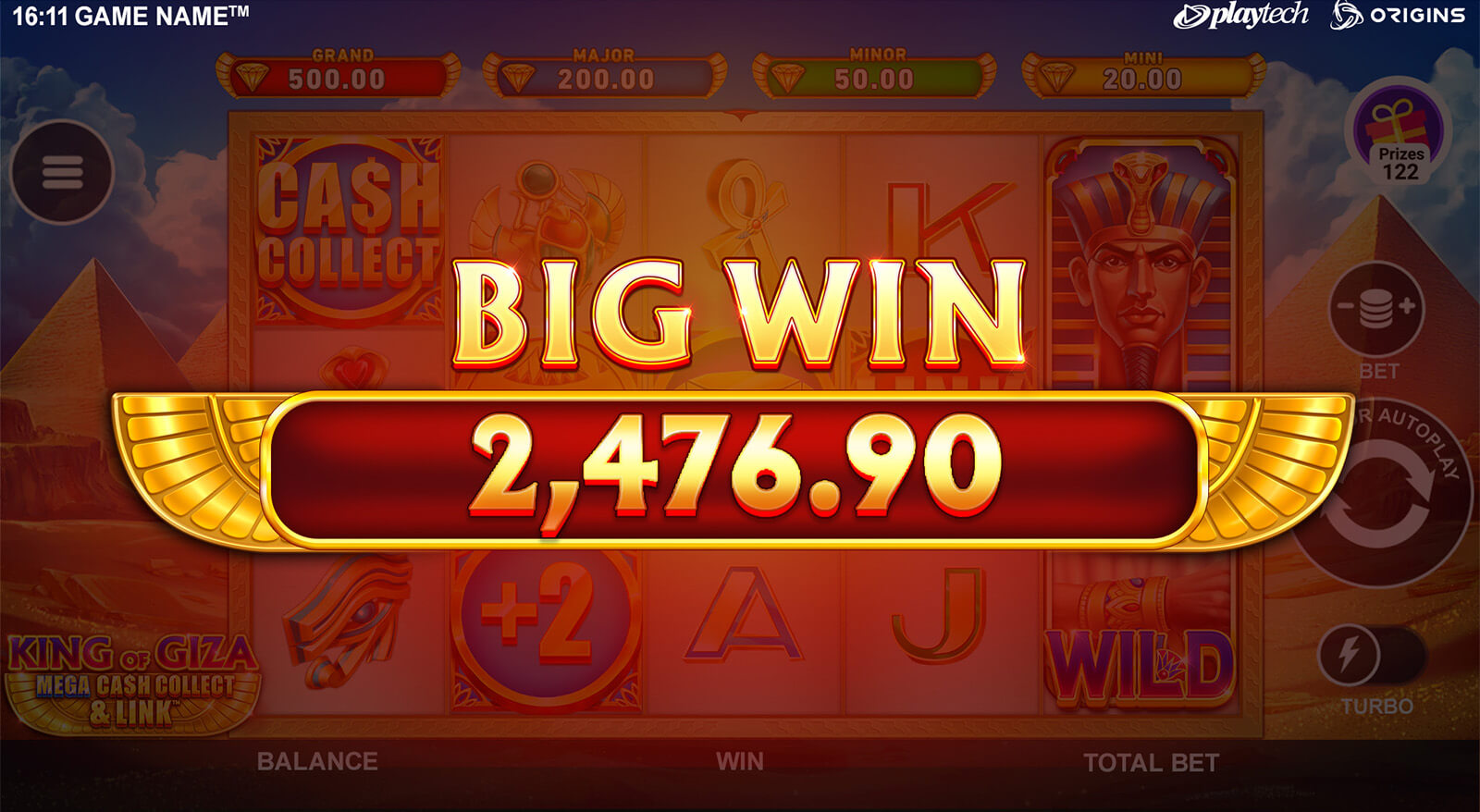 King of Giza: Mega Cash Collect & Link